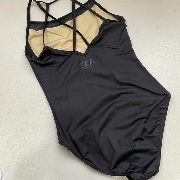 Russian Pointe Black Leotard Size Small She’s Determined Camisole - Picture 5 of 8